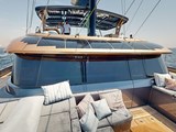 Sunreef 60 Eco Sailing - looking aft from sun terrace